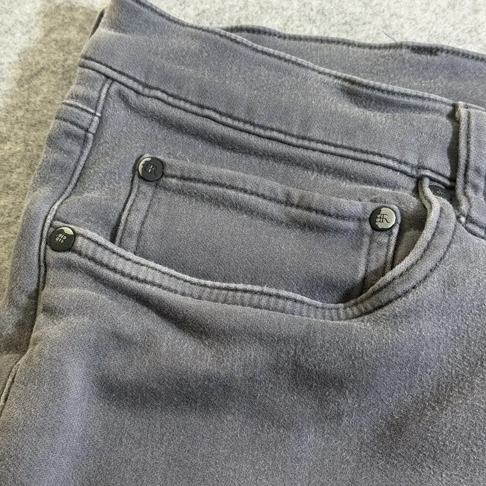 Banana Republic Chino Pants Mens 40x32 Gray Straight Fit Stretch Brushed Twill